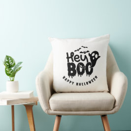 Cojín Decorativo Feliz Boo de Halloween