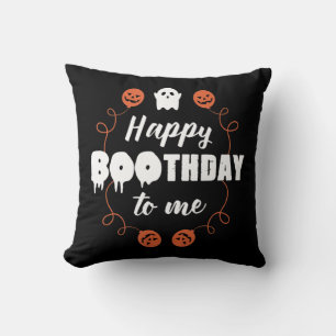 Cojín Decorativo Feliz Boothday Para Mí Diversión Halloween Cumplea