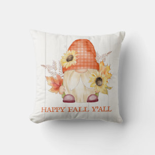 Cojín Decorativo Feliz Caída Y Todos Gnome Acción de Gracias