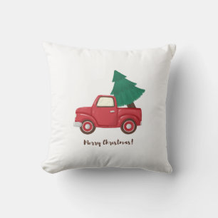Cojín Decorativo Feliz coche navideño
