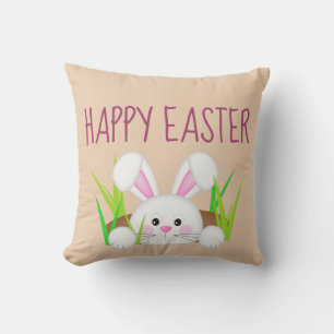 Cojín Decorativo Feliz Conejo de Pascua