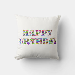 Cojín Decorativo Feliz cumpleaños
