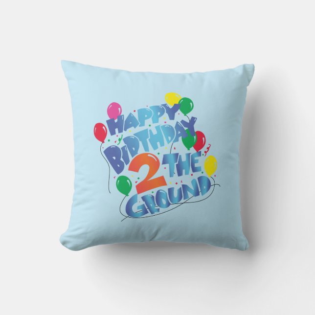 Cojín Decorativo Feliz cumpleaños (Anverso)
