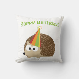 Cojín Decorativo ¡Feliz cumpleaños! Hedgehog