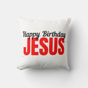 Cojín Decorativo Feliz Cumpleaños Jesús