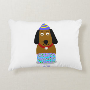 Cojín Decorativo Feliz Cumpleaños Pup Accent Pillow