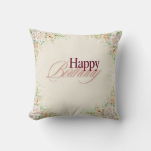 Cojín Decorativo "Feliz cumpleaños - ¡Un día para celebrarte!"