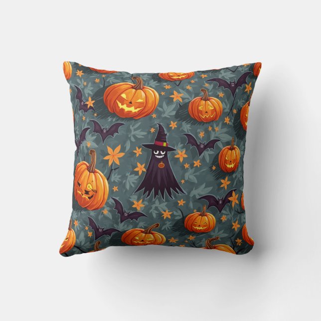 Cojín Decorativo Feliz Cushiro de Halloween (Reverso)