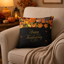 Feliz Día de Acción de Gracias Cosecha de Otoño