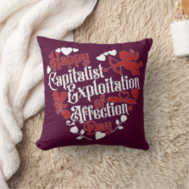 Cojín Decorativo Feliz Día de la Explotación Capitalista