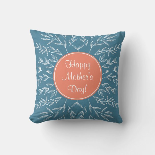 Cojín Decorativo Feliz Día de la Madre (Anverso)