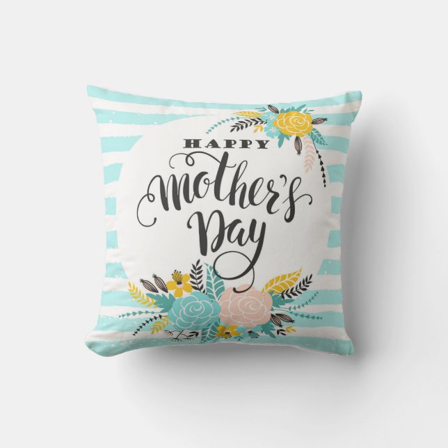 Cojín Decorativo Feliz Día de la Madre (Anverso)