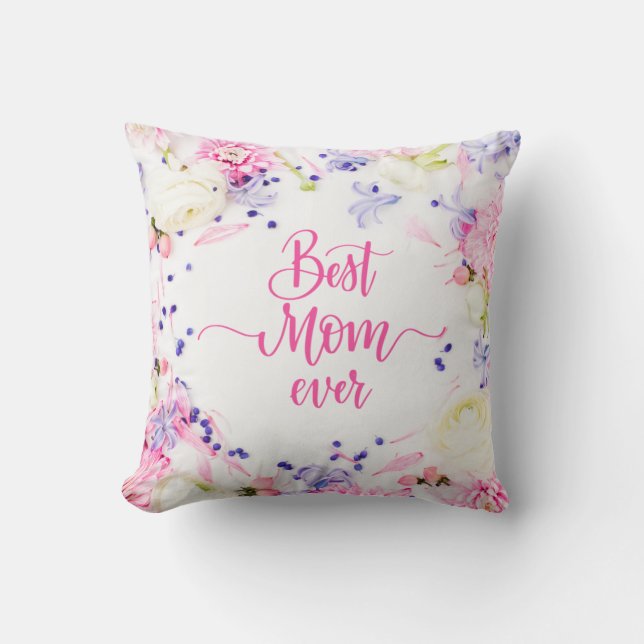 Cojín Decorativo Feliz Día de la Madre (Anverso)