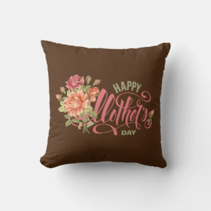 Cojín Decorativo Feliz Día De La Madre Con Amor Y Primavera De Las