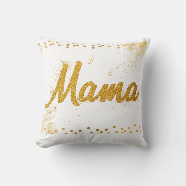 Cojín Decorativo Feliz Día de la Madre (Mamá) (Anverso)