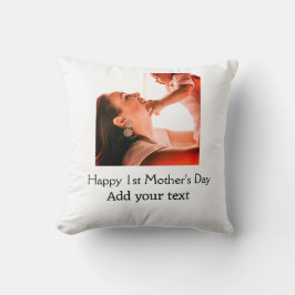 Cojín Decorativo Feliz Día de la Madre, mejor madre que nunca añada