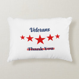 Cojín Decorativo Feliz Día de los Veteranos