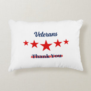 Cojín Decorativo Feliz Día de los Veteranos