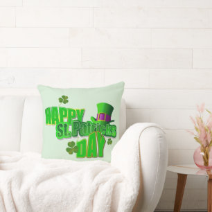 Cojín Decorativo Feliz Día de San Patricio