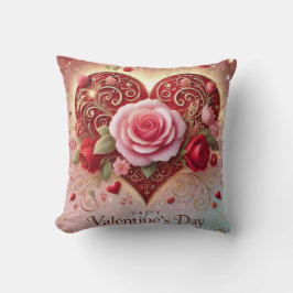 Cojín Decorativo Feliz Día de San Valentín