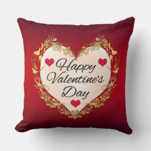 Cojín Decorativo Feliz Día de San Valentín, forma del corazón - 479