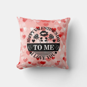 Cojín Decorativo Feliz día de San Valentín para mí te amo-58771