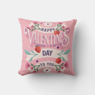 Cojín Decorativo Feliz Día de San Valentín para ti