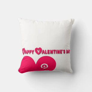 Cojín Decorativo Feliz Día de San Valentín Pink Heart Ladder Pillow