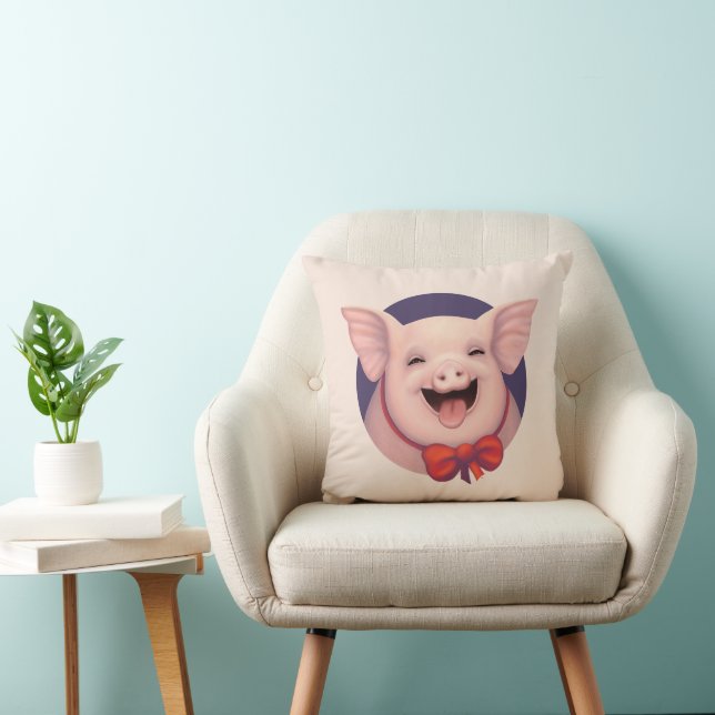 Cojín Decorativo ¡Feliz Día del Cerdo! (Silla)