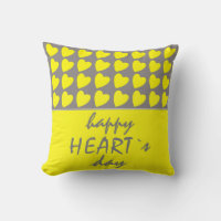 Feliz Día del Corazón Amarillo Día de San Valentín