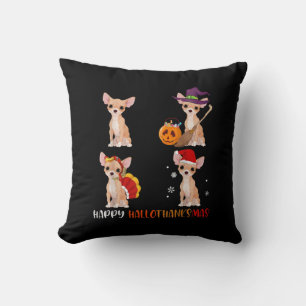 Cojín Decorativo Feliz Hallothanksmas linda bruja Turquía Santa