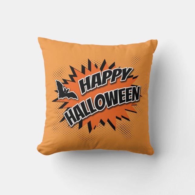 Cojín Decorativo Feliz Halloween (Anverso)