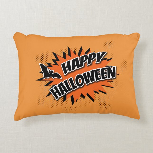 Cojín Decorativo Feliz Halloween (Anverso)