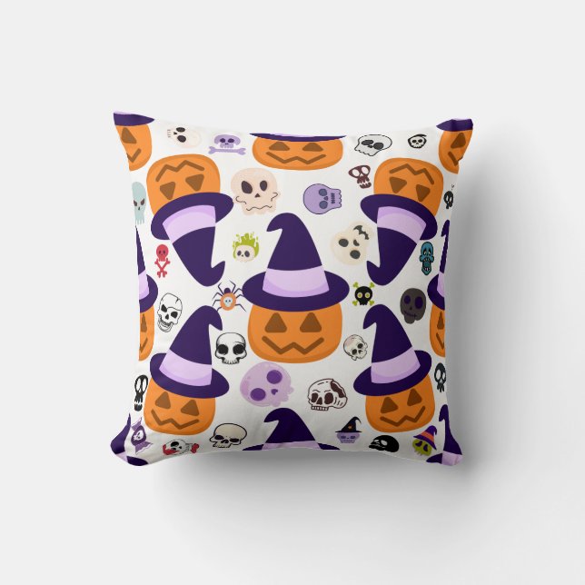 Cojín Decorativo Feliz Halloween (Anverso)