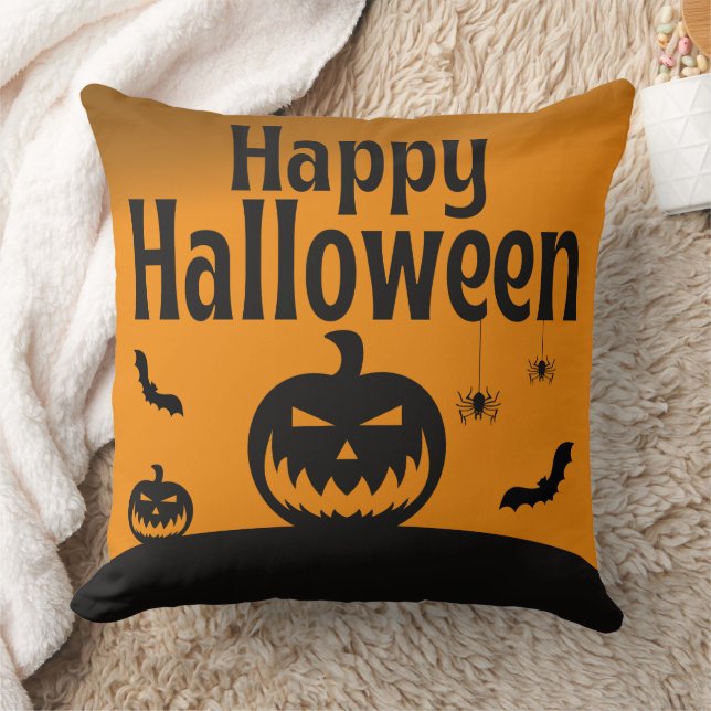 Cojín Decorativo Feliz Halloween (Manta)