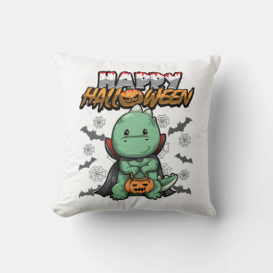 Cojín Decorativo Feliz Halloween Dragón Disfrazado