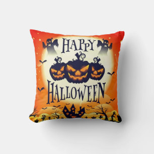 Cojín Decorativo Feliz Halloween Embrujado