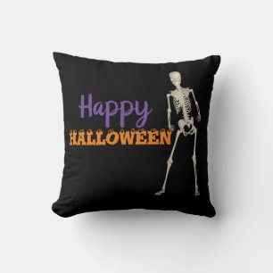 Cojín Decorativo Feliz Halloween Esqueleto Decorativo