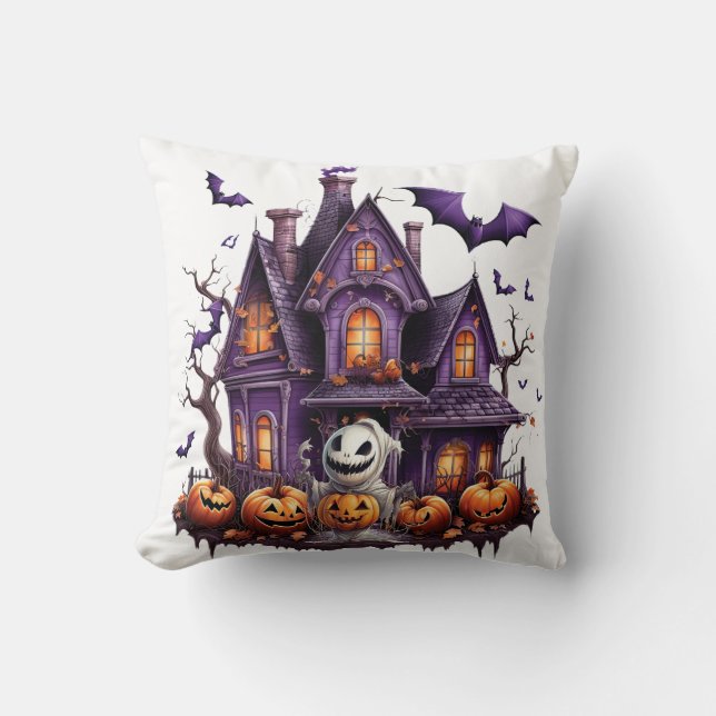 Cojín Decorativo Feliz Halloween Ghoul (Anverso)