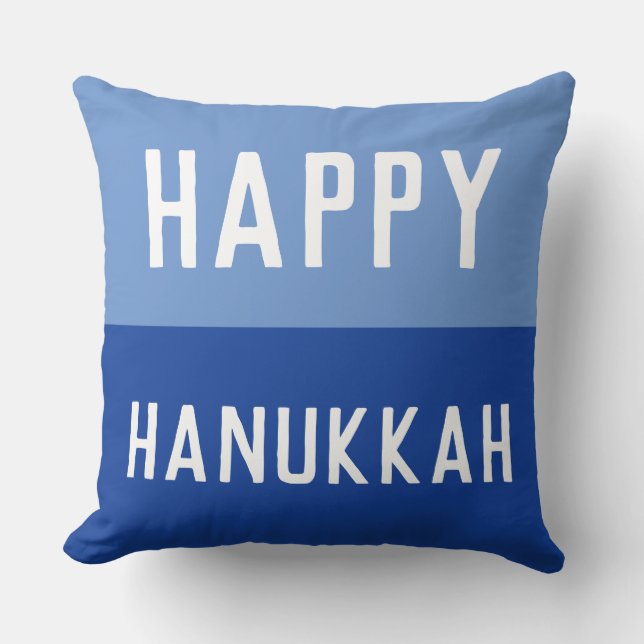 Cojín Decorativo Feliz Hanukkah (Anverso)
