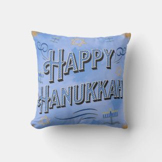 Cojín Decorativo Feliz Hanukkah Pillow