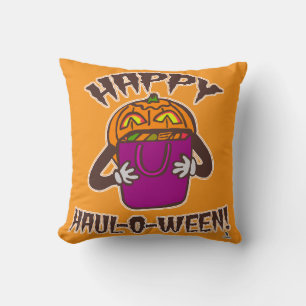 Cojín Decorativo Feliz Haul-o-ween Diversión Amor Compras Halloween