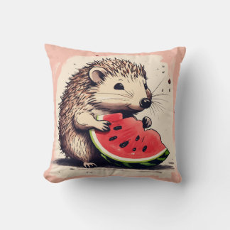 Cojín Decorativo Feliz Hedgehog sandía Delight Pillow