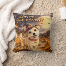 Feliz Howl-o-Ween Diseño de Halloween de Perro Ado