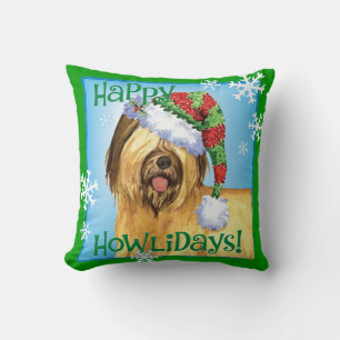 Cojín Decorativo Feliz Howlidays Briard
