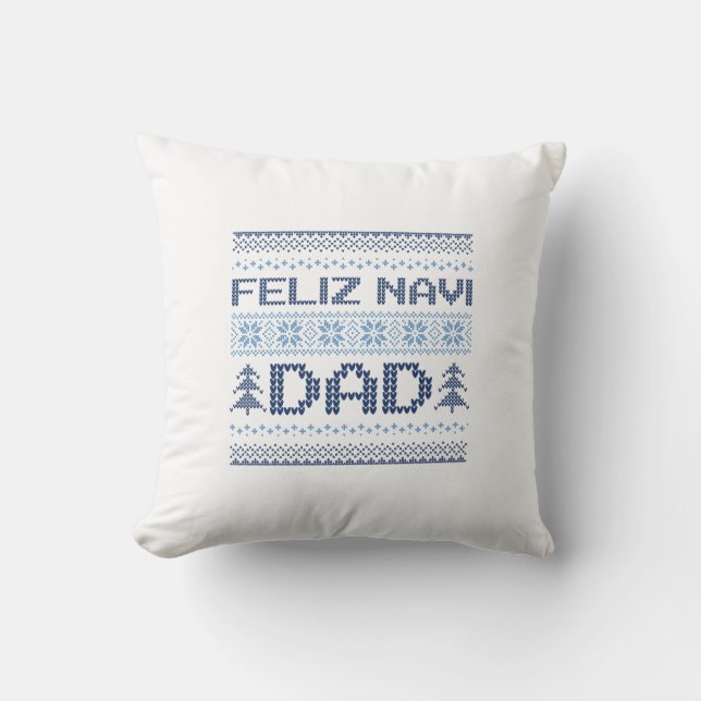 Cojín Decorativo Feliz Navi Papá (Anverso)