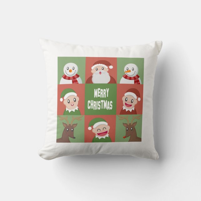 Cojín Decorativo feliz navidad (Anverso)