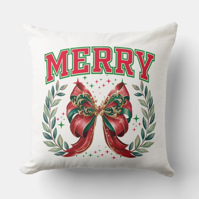 Cojín Decorativo Feliz Navidad (Anverso)