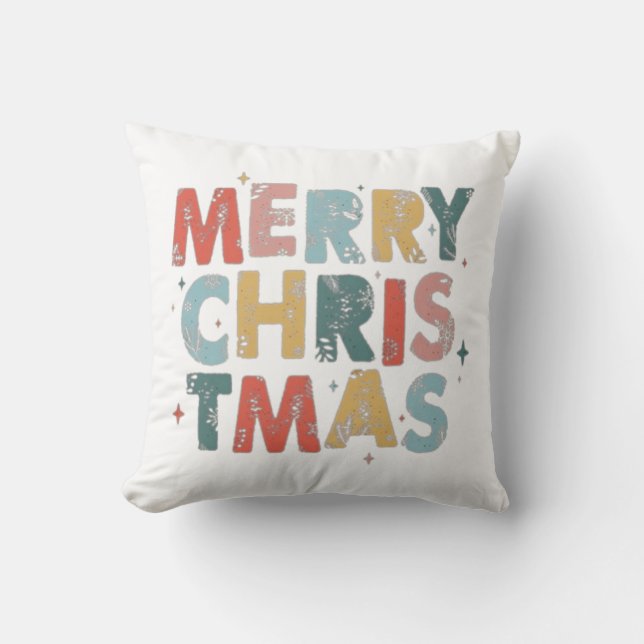 Cojín Decorativo Feliz Navidad (Anverso)