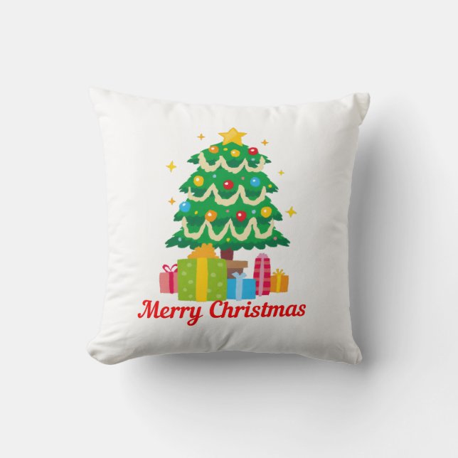 Cojín Decorativo Feliz Navidad (Anverso)